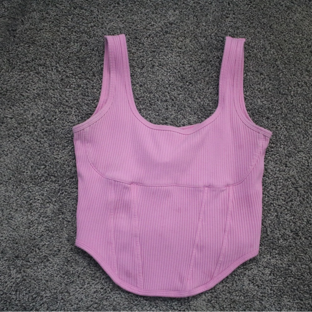 PINK Victoria's Secret Lavender Ribbed Tank